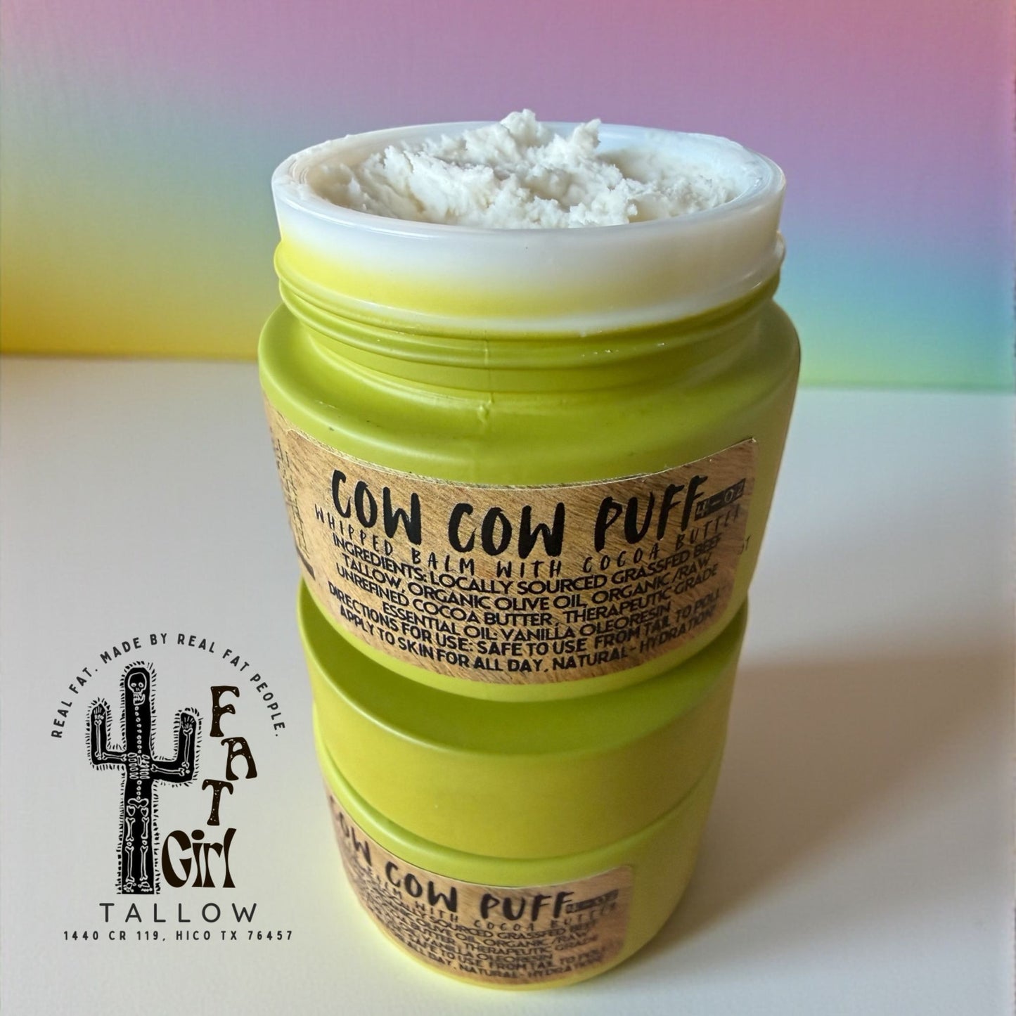 Cow Cow Puff- Whipped Balm with Raw Cocoa Butter