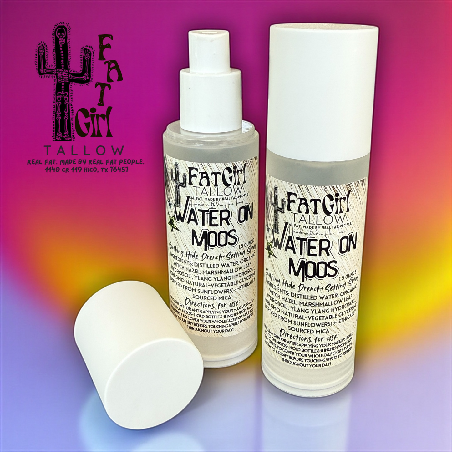 Water on Moos- Hide Drench + Setting Spray