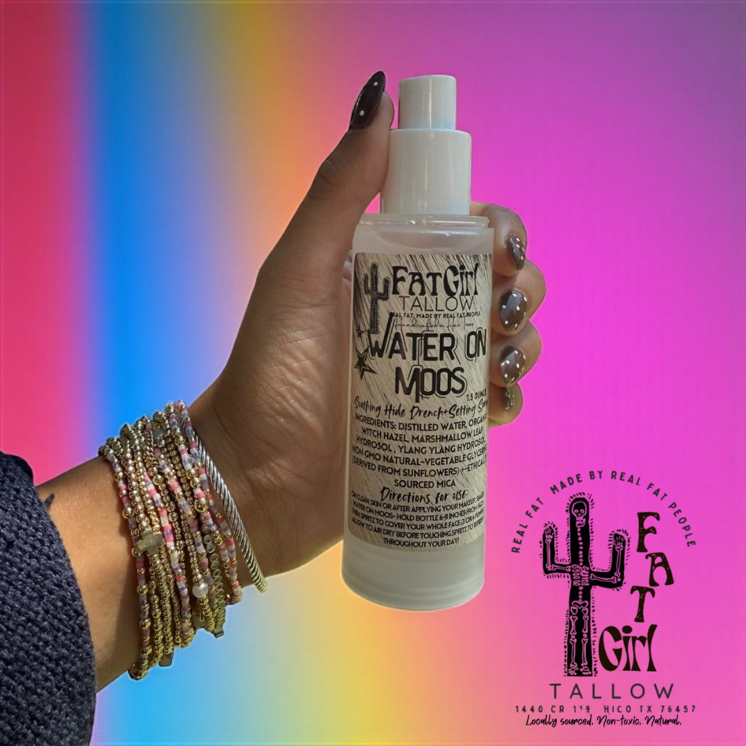 Water on Moos- Hide Drench + Setting Spray
