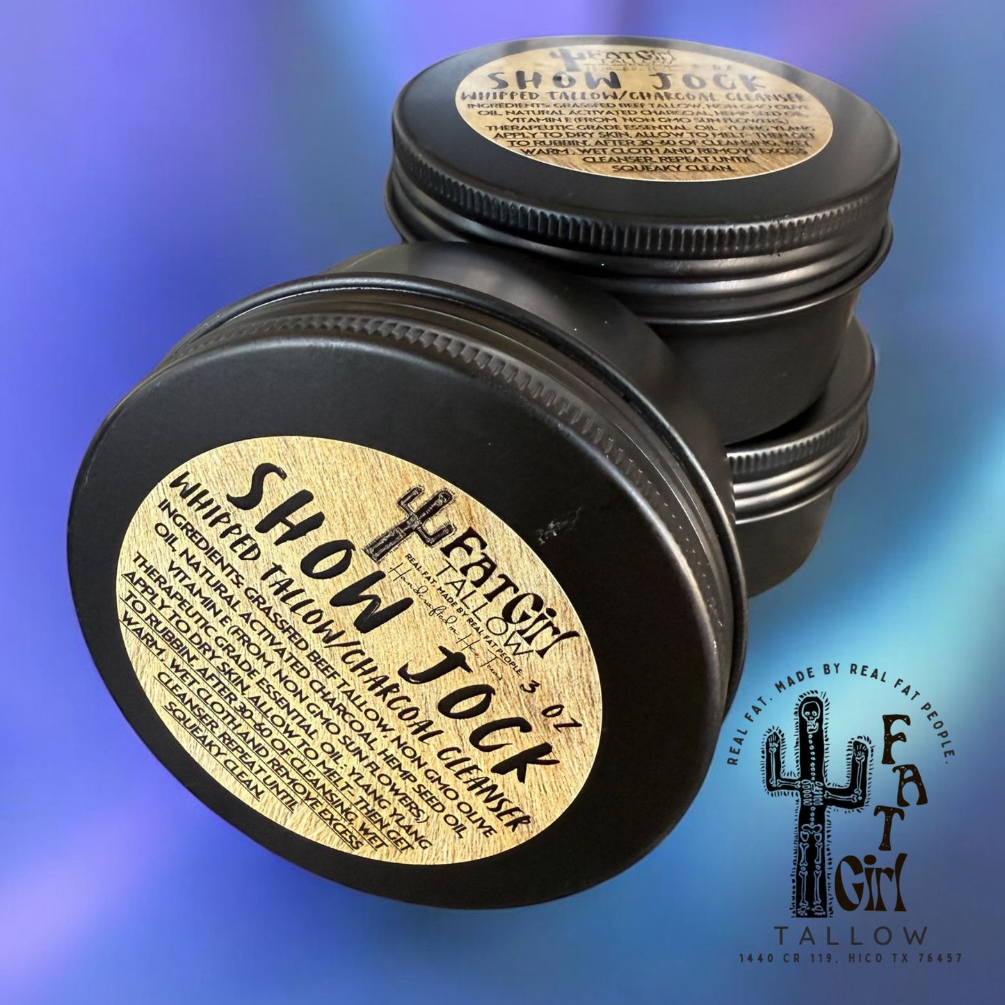 Show Jock- Whipped Tallow Charcoal Cleanser