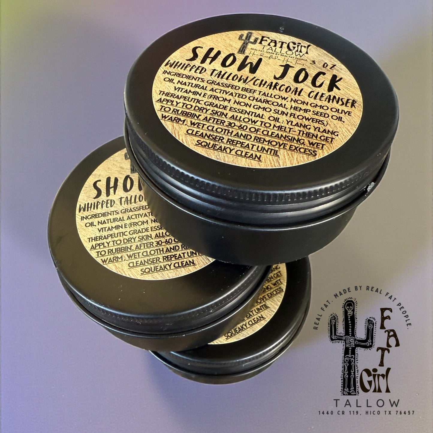 Show Jock- Whipped Tallow Charcoal Cleanser