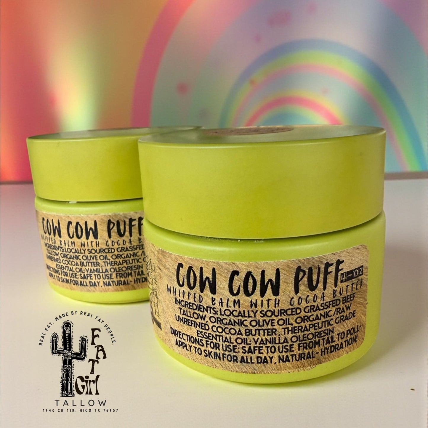 Cow Cow Puff- Whipped Balm with Raw Cocoa Butter