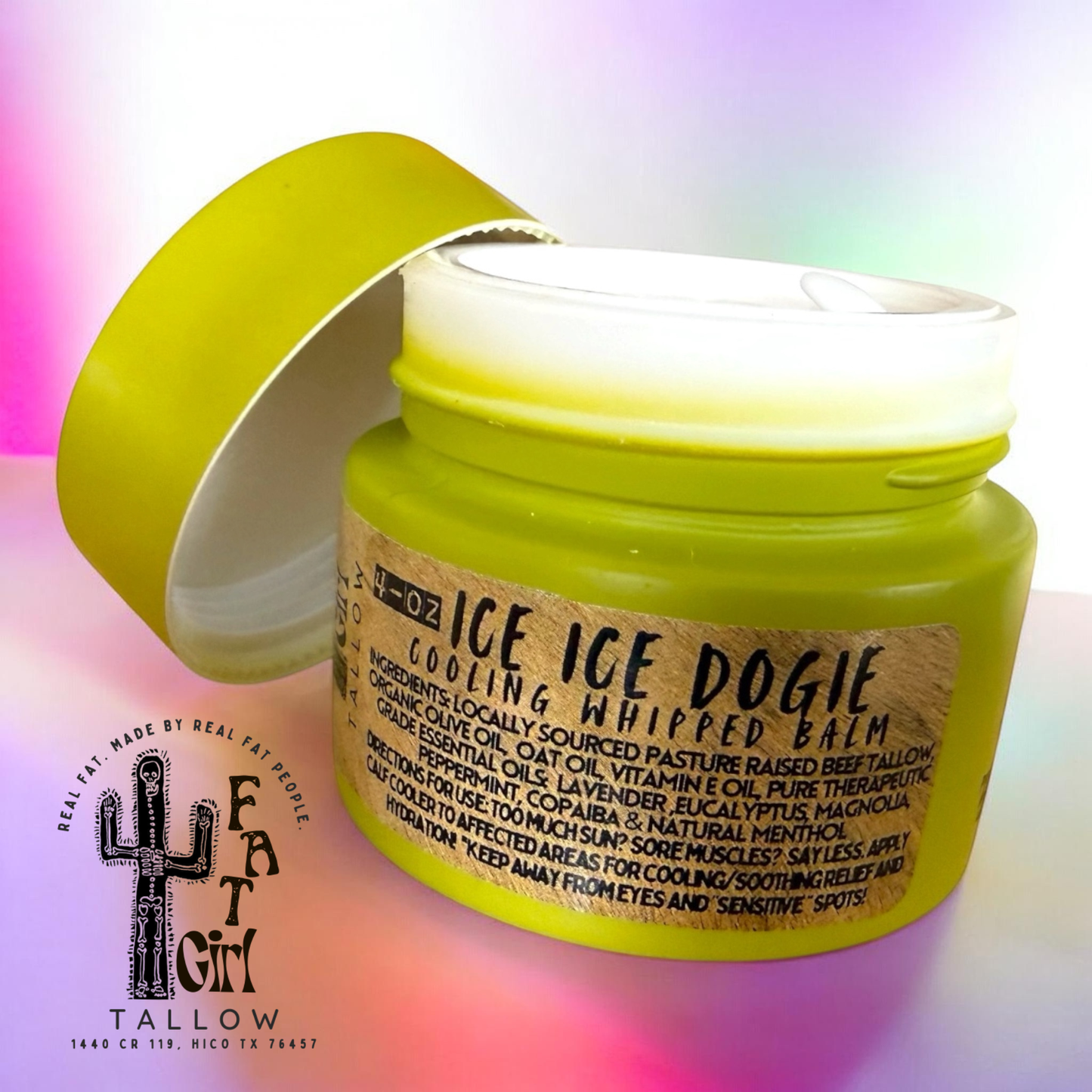 Ice Ice Dogie- COOLING Whipped Balm (with menthol)